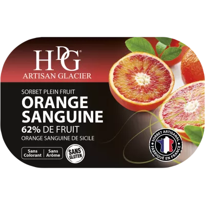 Sorbet Sinaasappel Sanguine 487,5g - Histoires De Glaces