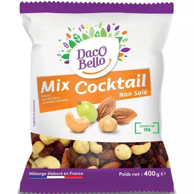 Fruits Secs Cocktail Non Salé, 400g - DACO BELLO