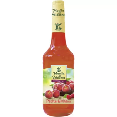 Peach/raspberry syrup 70cl - MOULIN DE VALDONNE