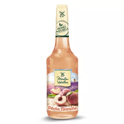 Sirop pêche blanche 70cl - MOULIN DE VALDONNE