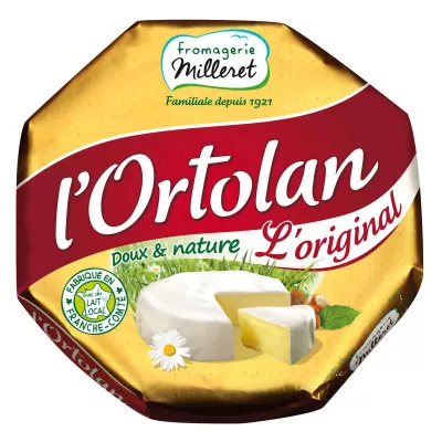 Fromage Ortolan 29% mg 250g - FROMAGERIE MILLERET