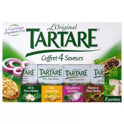 Käse 4 Geschmacksrichtungen 8 Portionen 35 % mg - TARTARE