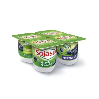 Blueberry yogurt 4x100g - SOJASUN
