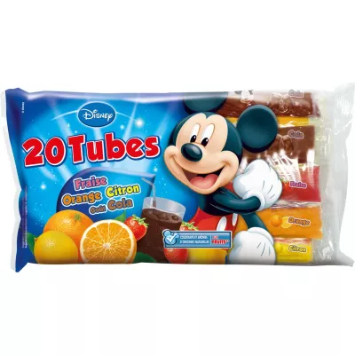 Tubes glacés aux fruits X20 802g - DISNEY