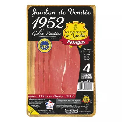 Jambon Vendee 4trf 1952 80g