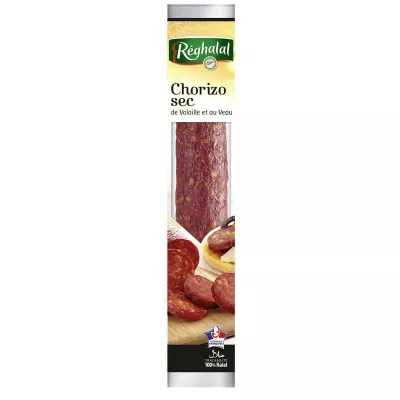Chorizo Sec de Volaille et au Veau, 170g - RÉGHALAL