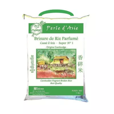 Brisure De Riz Parfumé Cambodge Super N°1 Cassé 2 Fois 5kg - RIZ DU MONDE