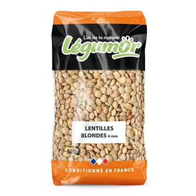 Blonde Lentil 6mm 500g - Legumor