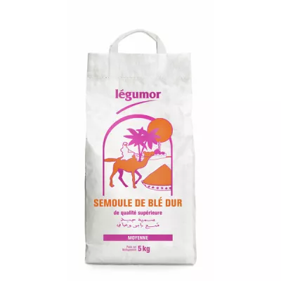 Medium Durum Wheat Semolina 5kg - Legumor