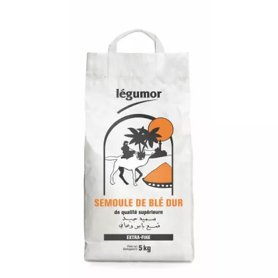 Semoule de blé extra fine 5kg - LEGUMOR