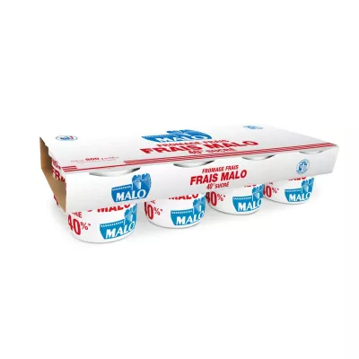 Fromage frais 40% sucré X8 - MALO