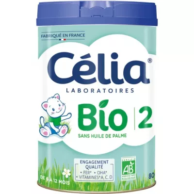 Lait en poudre 2ème âge BIO 800g - CÉLIA LABORATOIRES