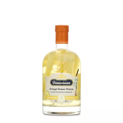 Rum with pineapple and vanilla arrangements, 30°, 70cl bottle, DAMOISEAU