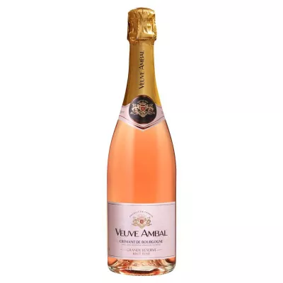 Vin pétillant Rosé Crémant de Bourgogne AOP, 75cl - VEUVE AMBAL