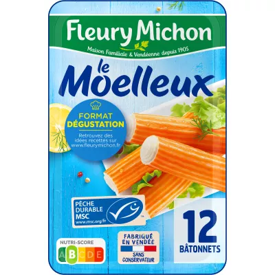 Bâtonnets de surimi 12 bâtonnets 190g - FLEURY MICHON