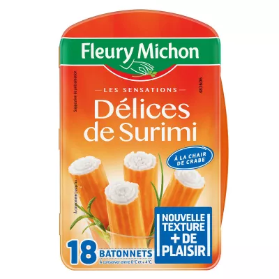 Surimi with crab meat - FLEURY MICHON