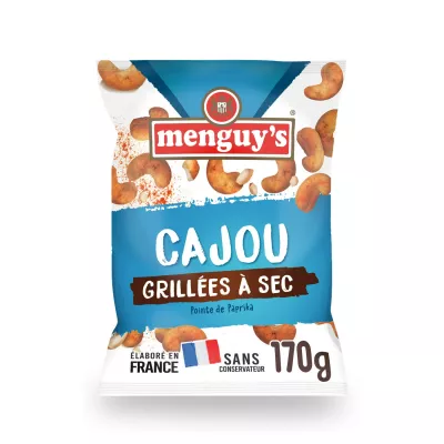 Kukausha cashew iliyokatwa na paprika 170g Point - MENGUY'S