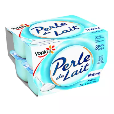 Yaourt Perle De Lait Nature 8x125g - YOPLAIT