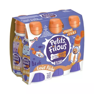 Petits filous yaourts à boire gout pêche - YOPLAIT