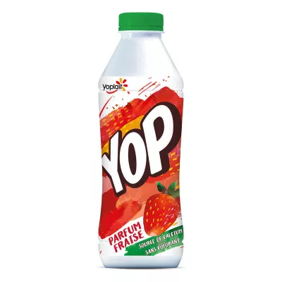 Yaourt à boire aromatisé fraise YOP 825g -  YOPLAIT