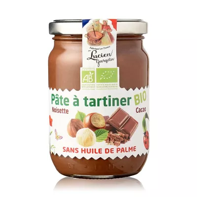 Crema de Cacao y Avellanas Ecológica 280g - Lucien Georgelin