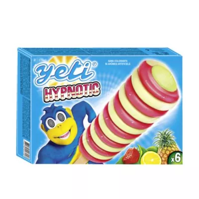 Erdbeere, Zitrone, Ananas Hypnotisches Eis am Stiel x6 - YETI