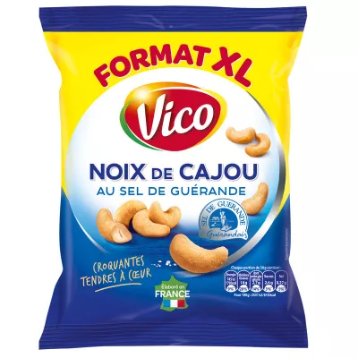 Geröstete Cashewnüsse mit Guérande-Salz, 230 g - VICO