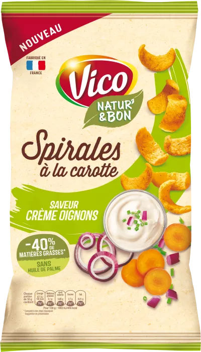 Natur'Bon Spiralmischung mit Karotten- und Zwiebelcreme, 85 g - VICO