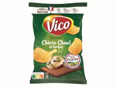 Queijo de cabra quente e batatas fritas com ervas, 125g - VICO