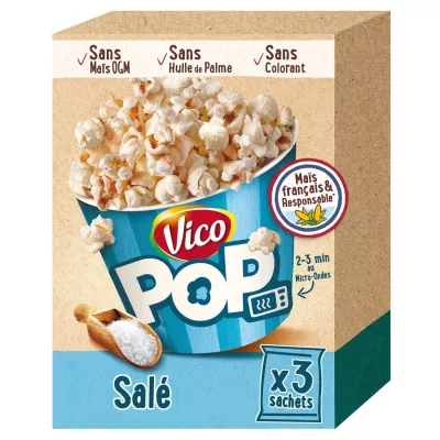 Pop corn salt 240g - Vico