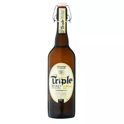 Bière Blonde Triple,8°,75cl - SECRET DES MOINES