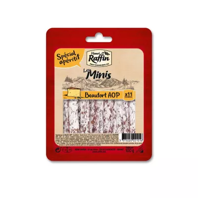 Mini Saucisson au Beaufort AOP, 100g - HENRI RAFFIN