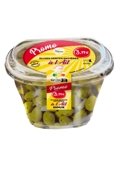 Olives Vertes Entieres A L Ail