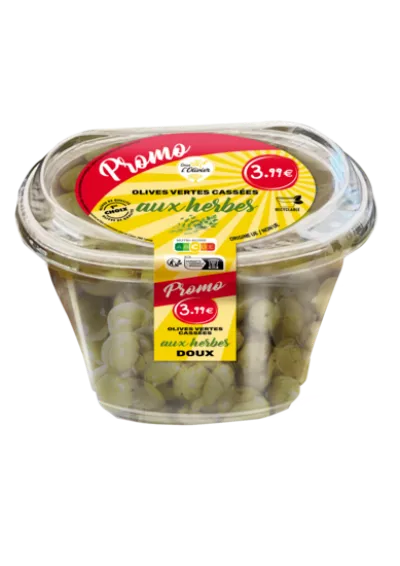 Olive Verte Cassee Aux Herbes
