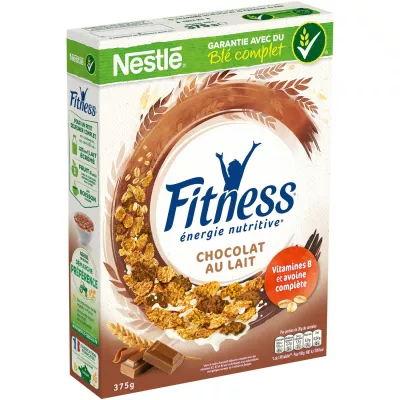 NESTLE FITNESS Chocolat au lait céréales 375 g -NESTLE FITNESS
