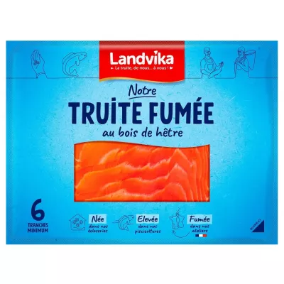 140 g gerookte forel 6 plakjes