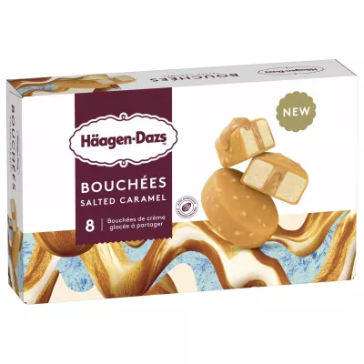Ghiaccio bloccato con crema al caramello salato x8 - Haagen Dazs