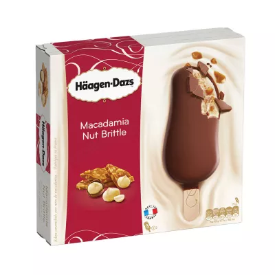 Glace macadamia nougatine  X3 210g - HAAGEN DAZS