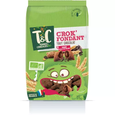 Crok' kẹo mềm sô cô la 375g - TERRES ET CEREALES Bio