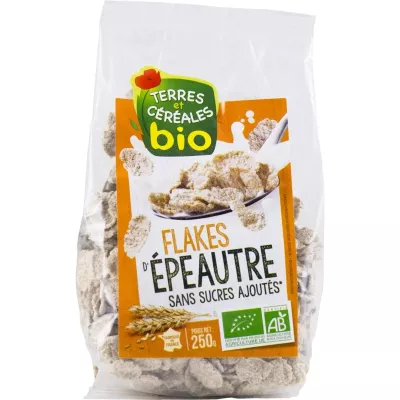 Flakes d'épeautre Bio 250g - TERRES ET CÉRÉALES