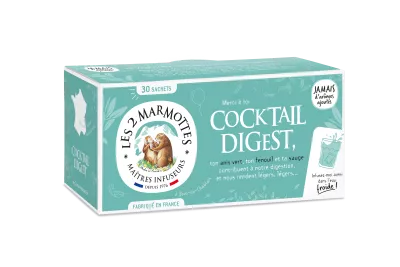 Infusion Cocktail Digestion, 30 sachets, 55g - LES 2 MARMOTTES