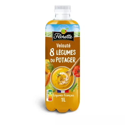 Fluwelige soep 8 Groenten uit de Tuin 1l fles -  FLORETTE