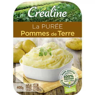 بطاطس مهروسة طازجة 2x200 جرام - Crealine