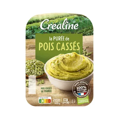 Purée Fraîche De Pois Cassés 2x200g - Crealine