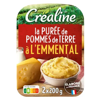 Puré de Patatas Frescas con Emmental 2x200g - Crealine