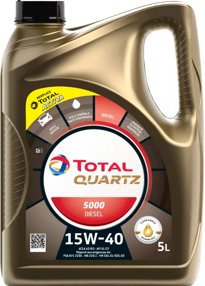 Total Quartz 5000 Dies 15w40 5