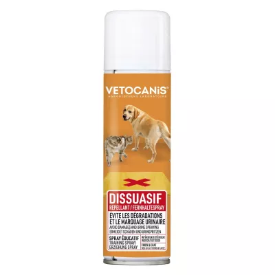 Reclulsif spray dissuasive interior/outdoor for dogs and cats, 250ml - Vetocanis