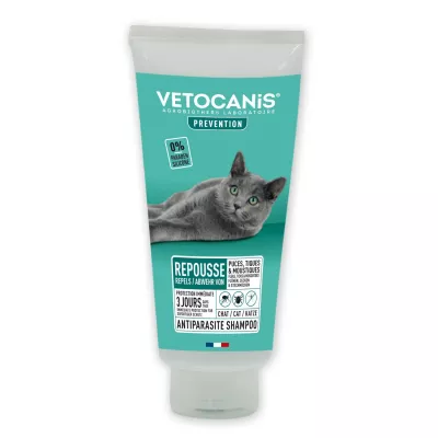 Shampoo Antiparasitário para Gatos 300ml - Vetocanis