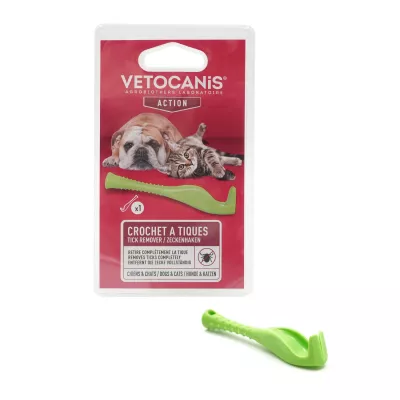 Antiparasitaire Pour Chien Crochet à Tiques - Vetocanis