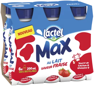 Lactel Max Fraise Bp 6x20cl
